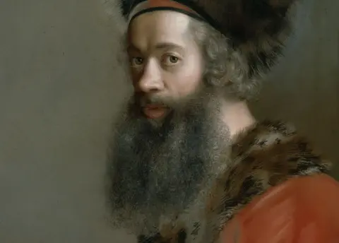 Der Maler Jean-Etienne Liotard in einer türkischen Tracht